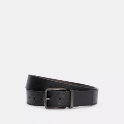 Coach Boxed Harness Buckle Cut To Size Reversible Belt, 38 Mm