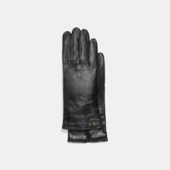 Coach Horse And Carriage Leather Tech Gloves