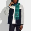 Coach Double Plaid Print Muffler