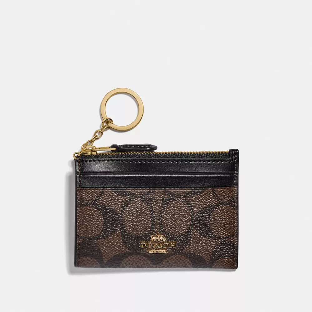 Coach Mini Skinny Id Case In Signature Canvas - Image 5