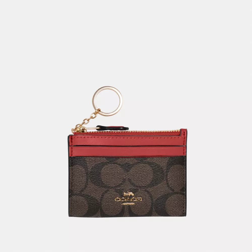 Coach Mini Skinny Id Case In Signature Canvas - Image 4