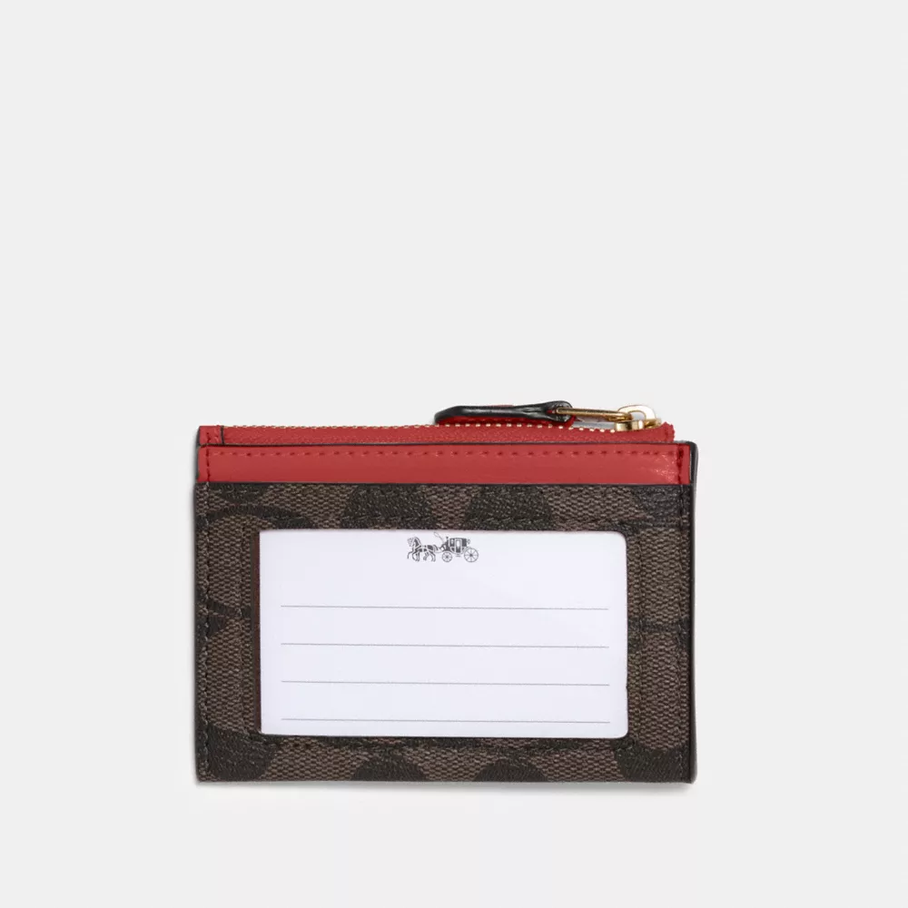 Coach Mini Skinny Id Case In Signature Canvas - Image 6