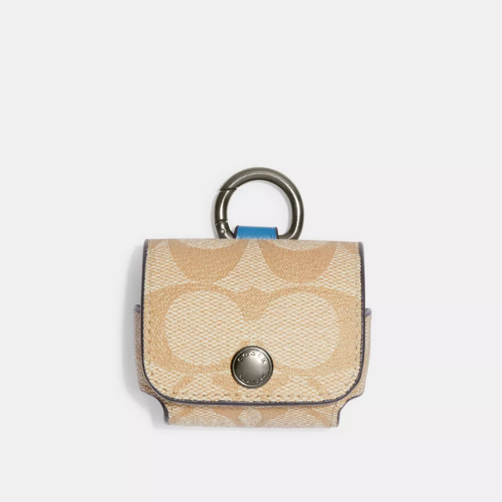 Coach Large Wireless Earbud Case In Signature Canvas - Image 3