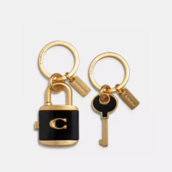 Coach Lock And Key Bag Charm Key Ring