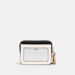 Coach Zip Card Case In Colorblock