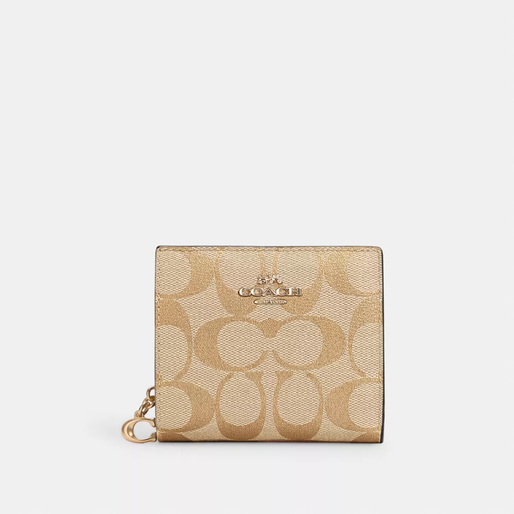 Coach Snap Wallet In Signature Canvas - Image 2