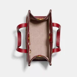 Coach Field Tote 22 In Upwoven Leather