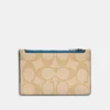 Coach Zip Card Case In Signature Canvas