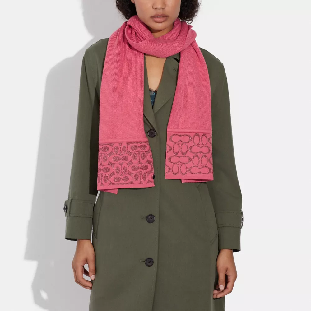 Coach Signature Oblong Scarf - Image 2