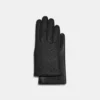 Coach Signature Leather Tech Gloves