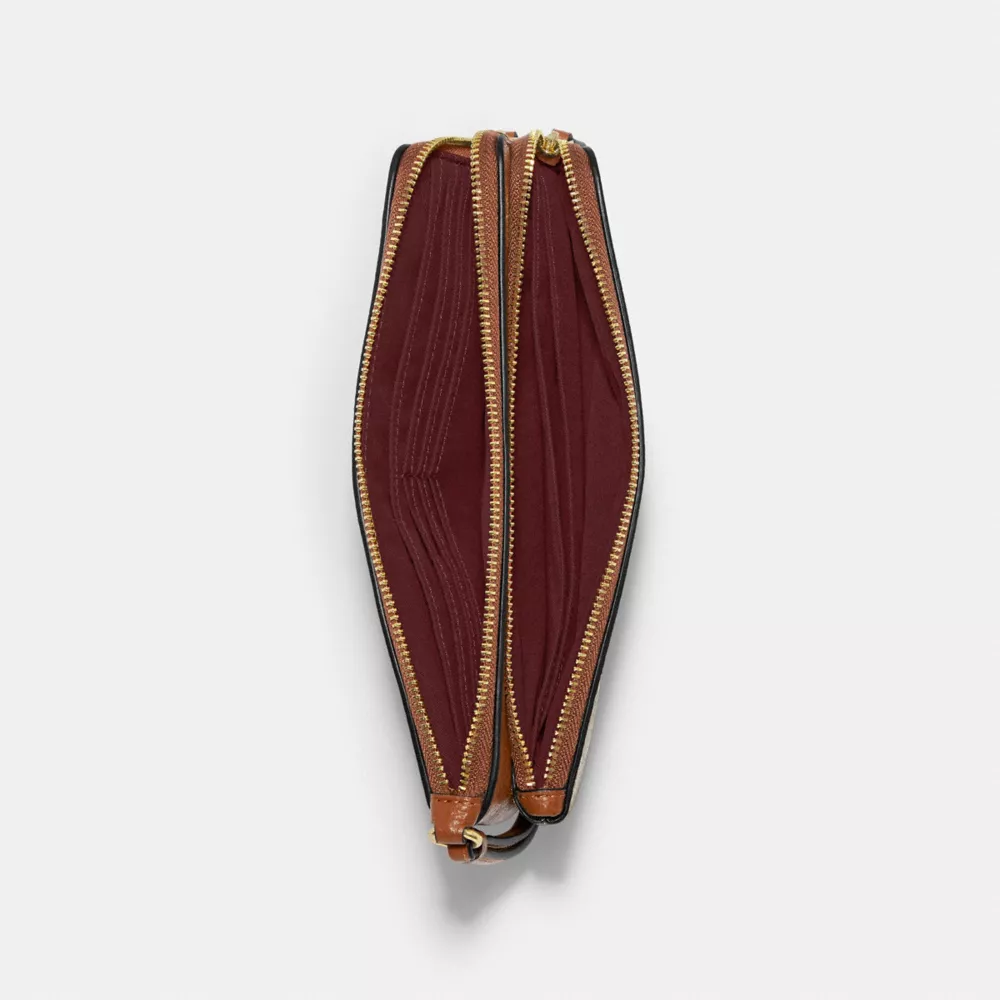 Coach Double Zip Wallet In Signature Canvas - Image 4