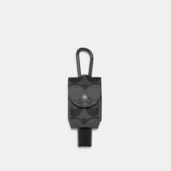 Coach Hand Sanitizer Holder In Signature Canvas