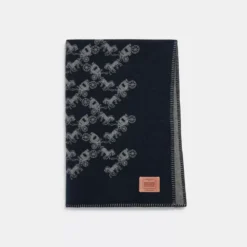 Coach Horse And Carriage Print Blanket Scarf