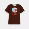 Coach Alpine Club Boxy T Shirt In Organic Cotton