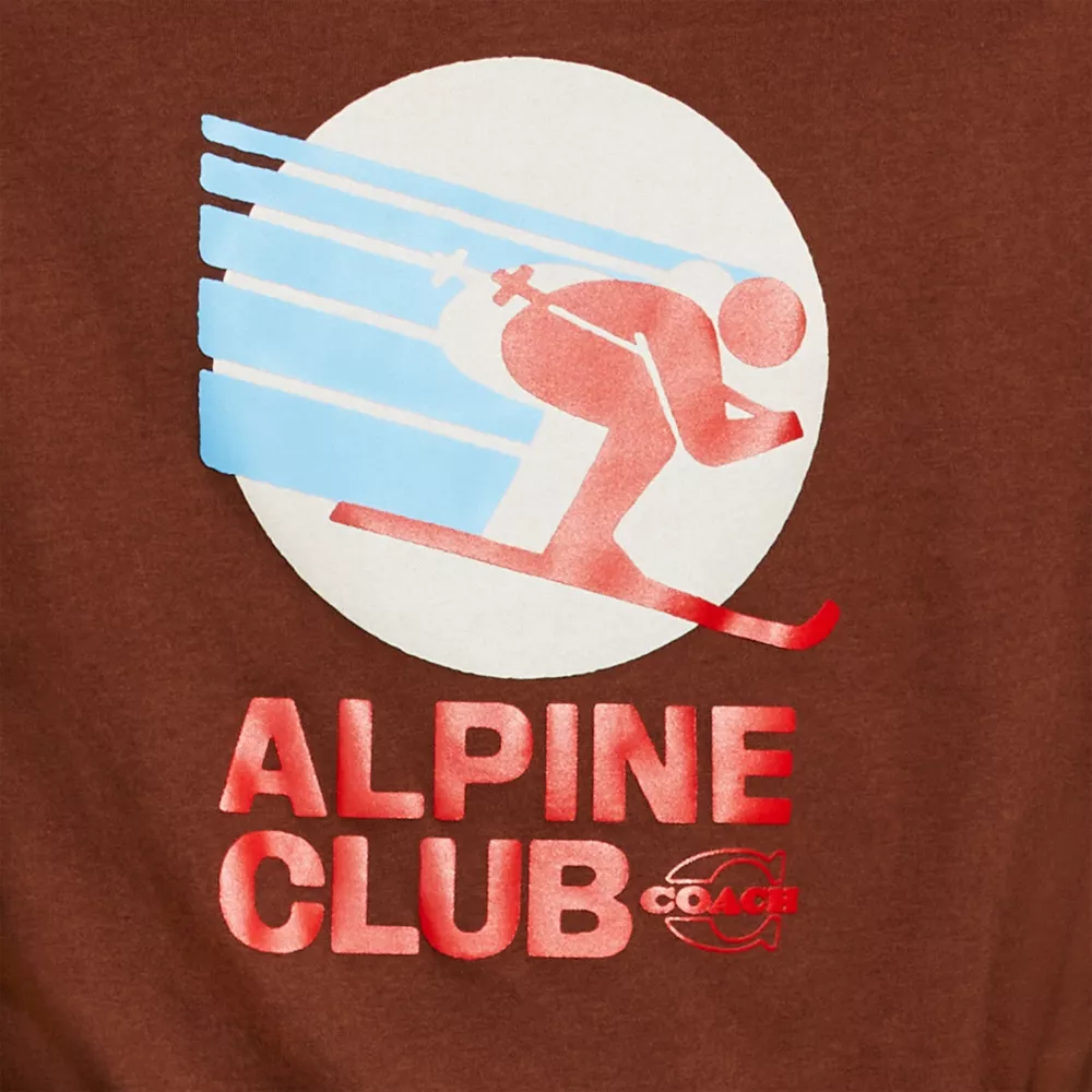 Coach Alpine Club Boxy T Shirt In Organic Cotton - Image 4