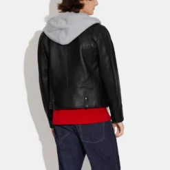 Coach Leather Moto Jacket