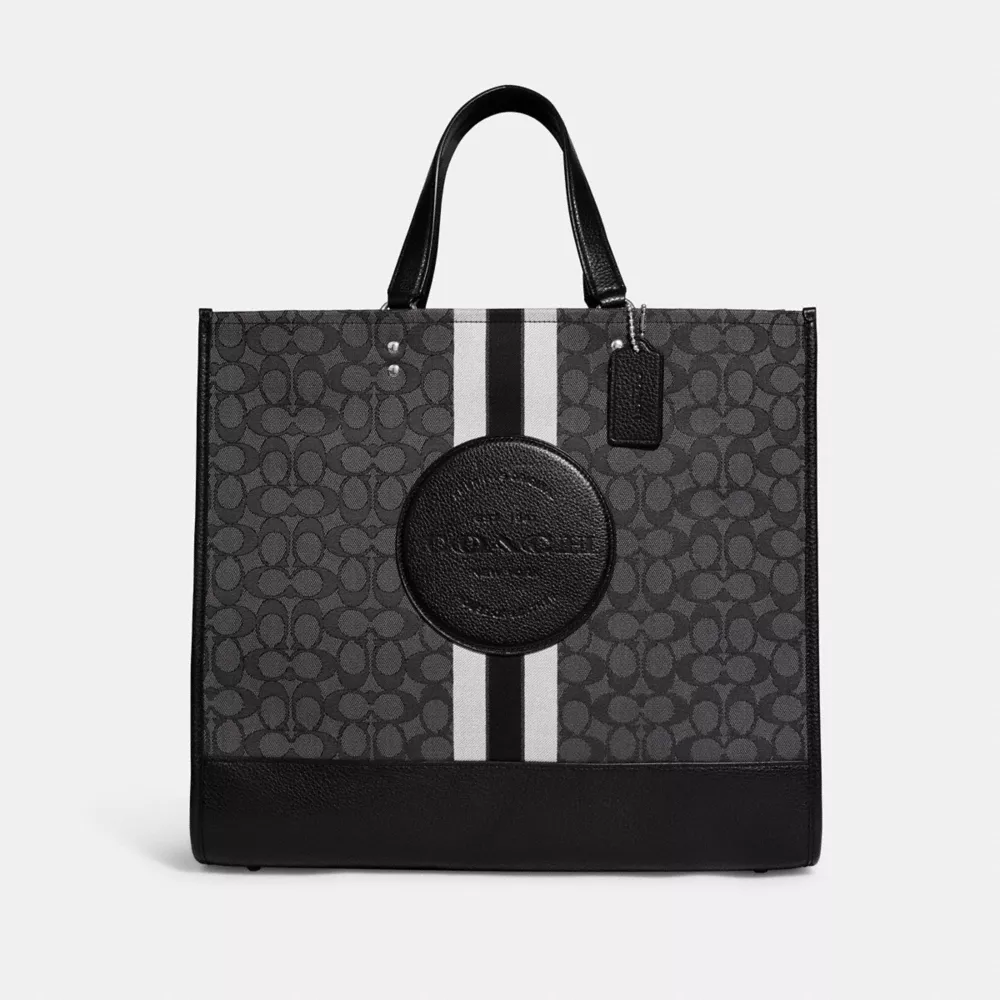 Dempsey Tote 40 In Signature Jacquard With Stripe And Coach Patch - Image 2