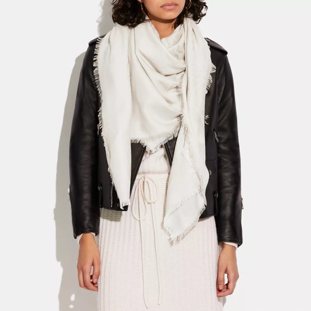 Coach Horse And Carriage Print Oversized Square Scarf - Image 2