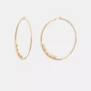 Coach Signature Large Hoop Earrings
