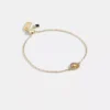 Coach Signature Multicolor Crystal Slider Bracelet