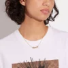 Coach Signature Script Necklace