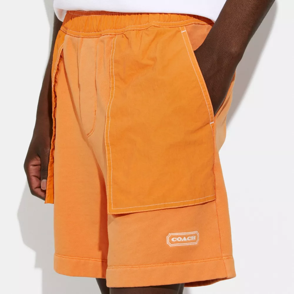 Coach Mixed Material Shorts - Image 3