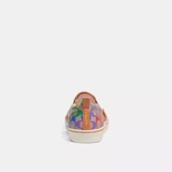 Coach Skate Slip On Sneaker In Rainbow Signature Canvas