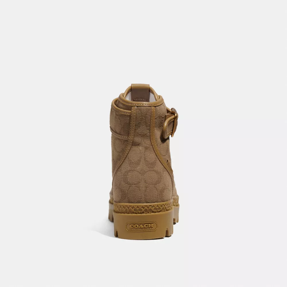 Coach Trooper Mid Top Boot In Signature Jacquard Canvas - Image 5
