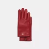 Coach Plaque Leather Tech Gloves