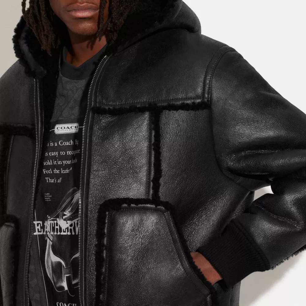 Coach Shearling Hoodie