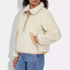 Coach Sherpa Pull Over In Recycled Polyester