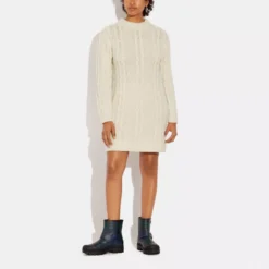 Coach Cable Knit Dress