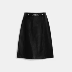 Coach Leather Skirt