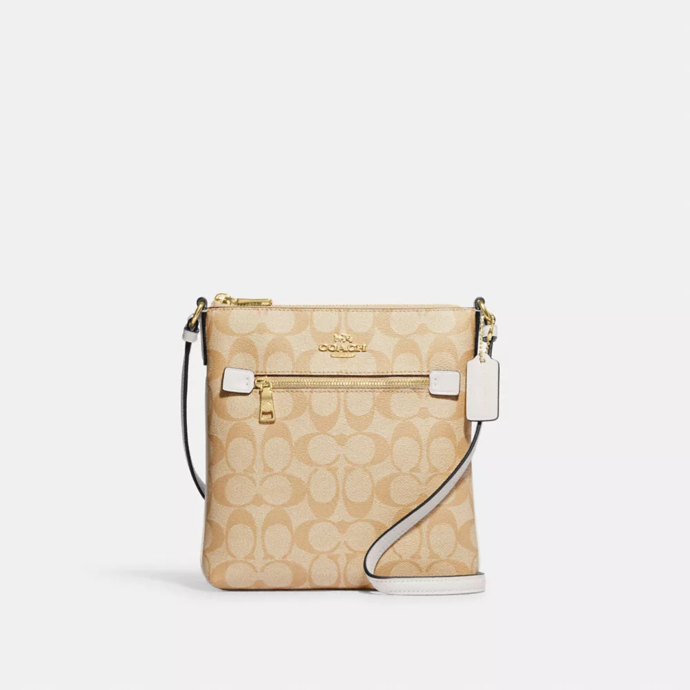 Coach Mini Rowan File Bag In Signature Canvas - Image 8