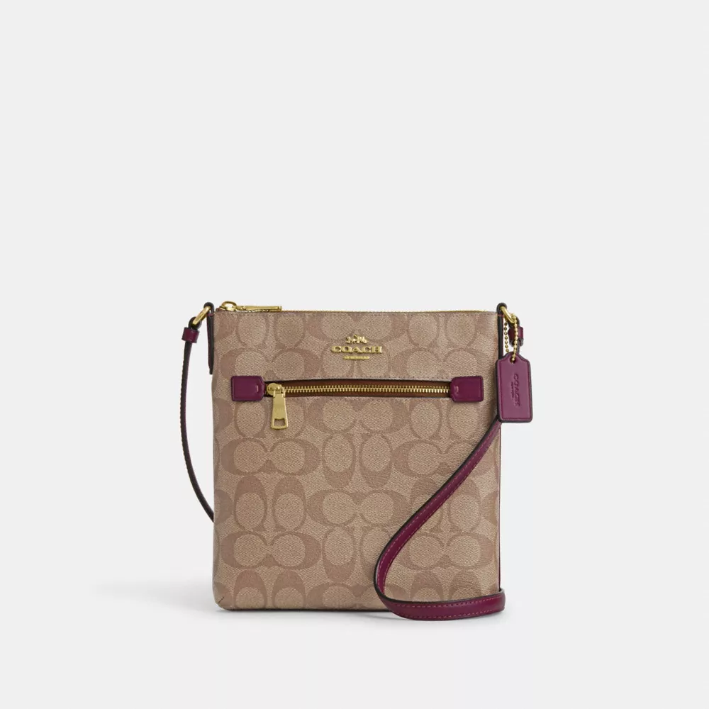 Coach Mini Rowan File Bag In Signature Canvas - Image 7