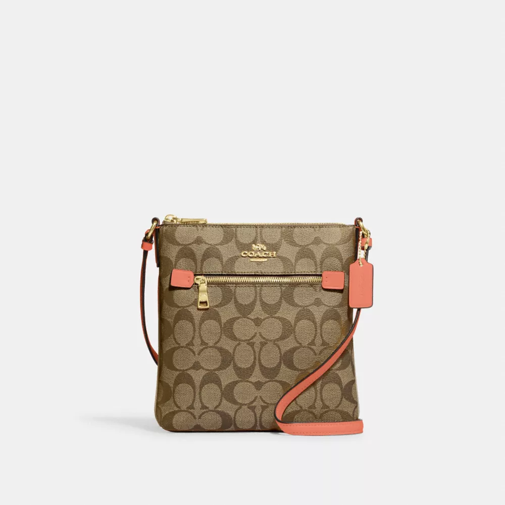 Coach Mini Rowan File Bag In Signature Canvas - Image 9