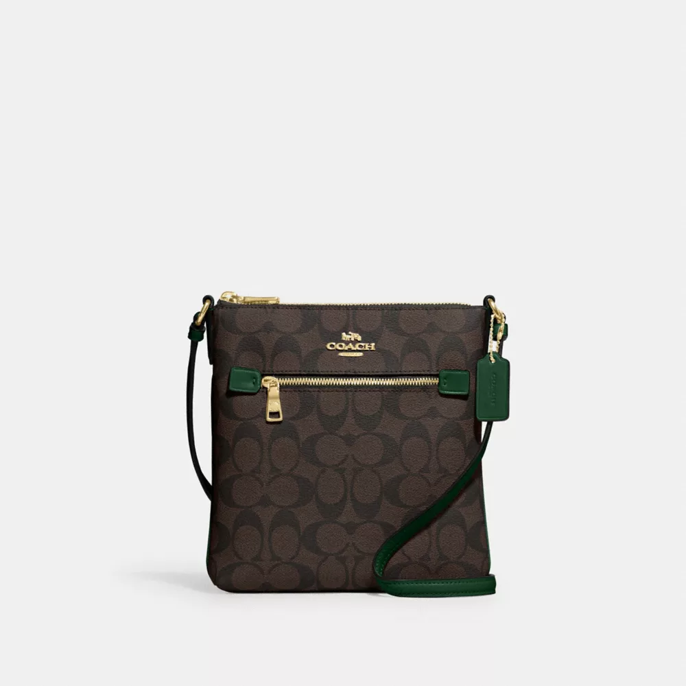 Coach Mini Rowan File Bag In Signature Canvas - Image 3