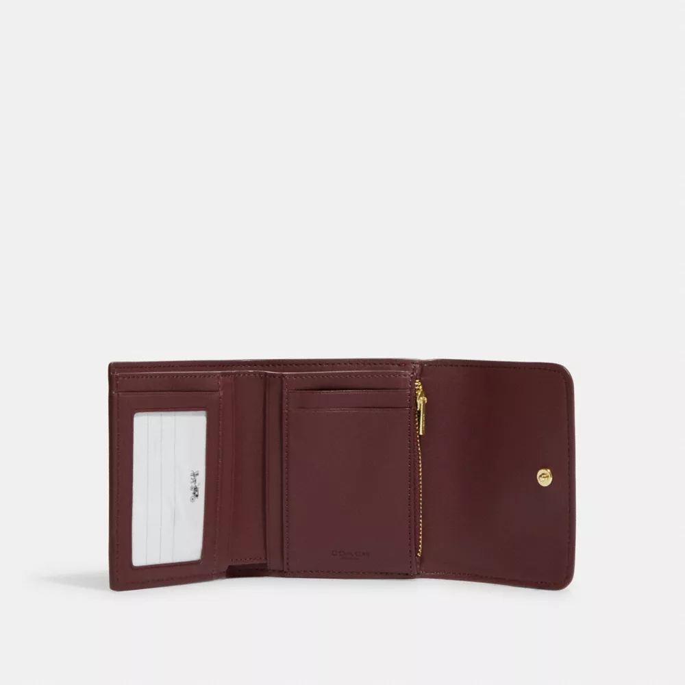 Coach Small Trifold Wallet In Colorblock Micro Signature Canvas - Image 4
