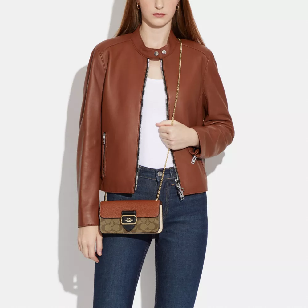 Coach Morgan Crossbody In Colorblock Signature Canvas - Image 5