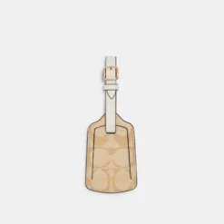 Coach Luggage Tag In Signature Canvas