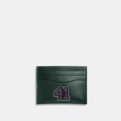 Coach Card Case With Varsity Patch