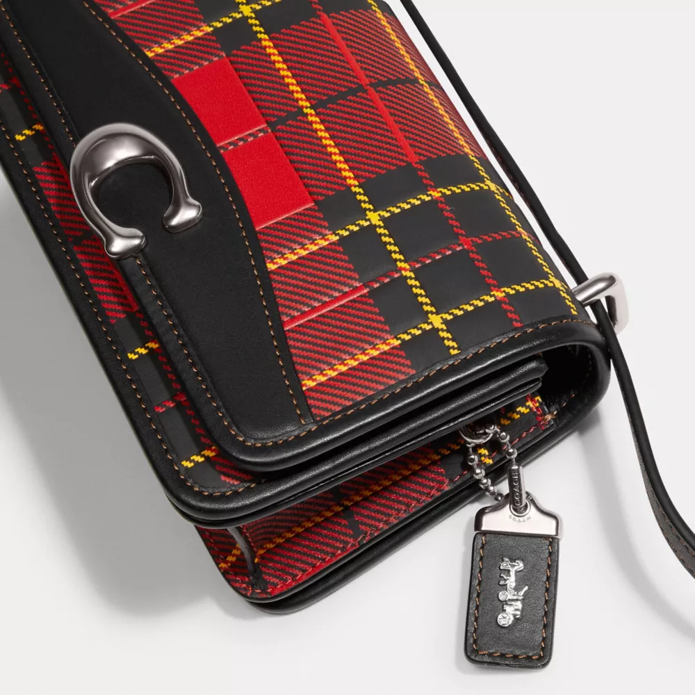 Coach Bandit Crossbody With Plaid Print - Image 3