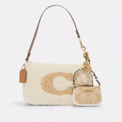 Coach Mini Nolita Bag Charm In Signature Canvas