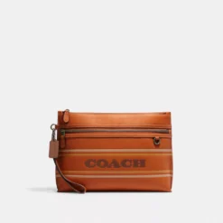 Carry All Pouch With Coach Stripe
