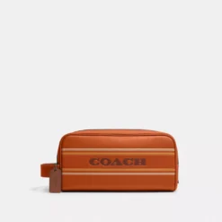 Large Travel Kit With Coach Stripe