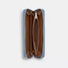Coach Long Zip Around Wallet In Signature Chambray