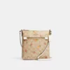 Coach Mini Rowan File Bag In Signature Canvas With Nostalgic Ditsy Print