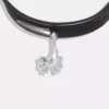 Coach Bow Charm Velvet Choker Necklace