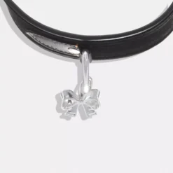 Coach Bow Charm Velvet Choker Necklace