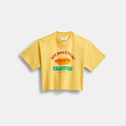 Coach Hot Dog Cropped T Shirt